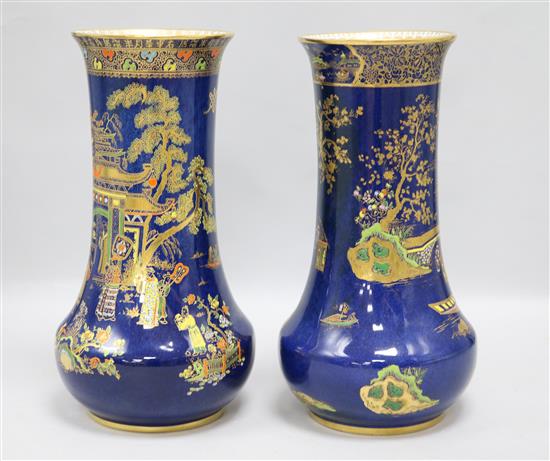 A pair of Carltonware vases
